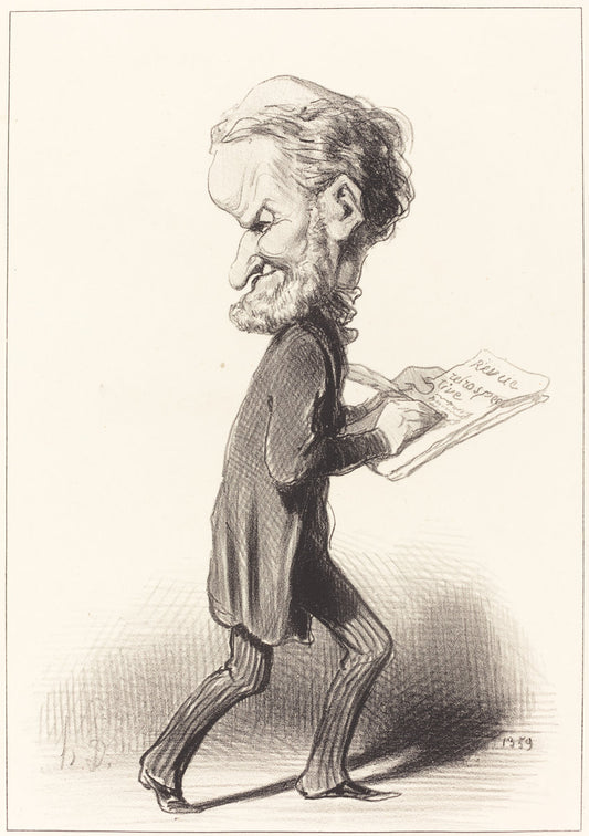 J. Antoine Taschereau by Honoré Daumier (French, 1808 - 1879), 16X12"(A3)Poster Print