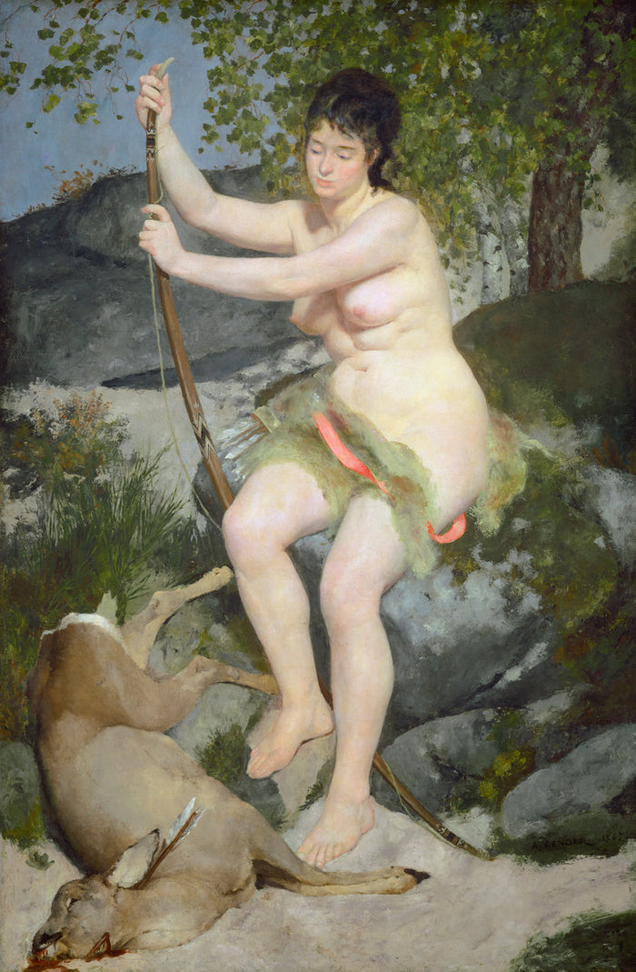 Diana by Auguste Renoir (French, 1841 - 1919), 16X12