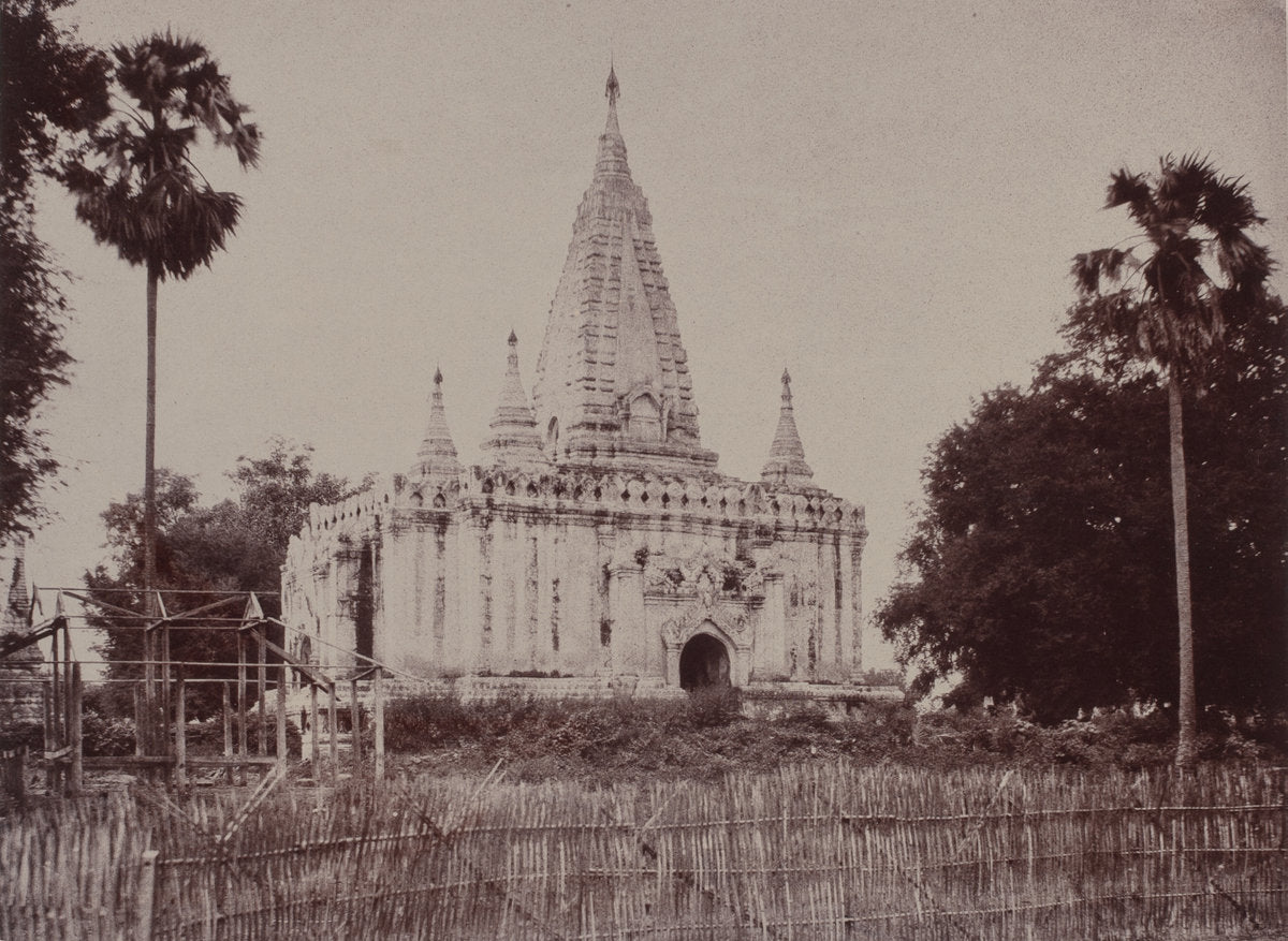 Thayet Myo: Pagoda on the South of Cantonment by Linnaeus Tripe (British, 1822 - 1902), 16X12"(A3)Poster Print