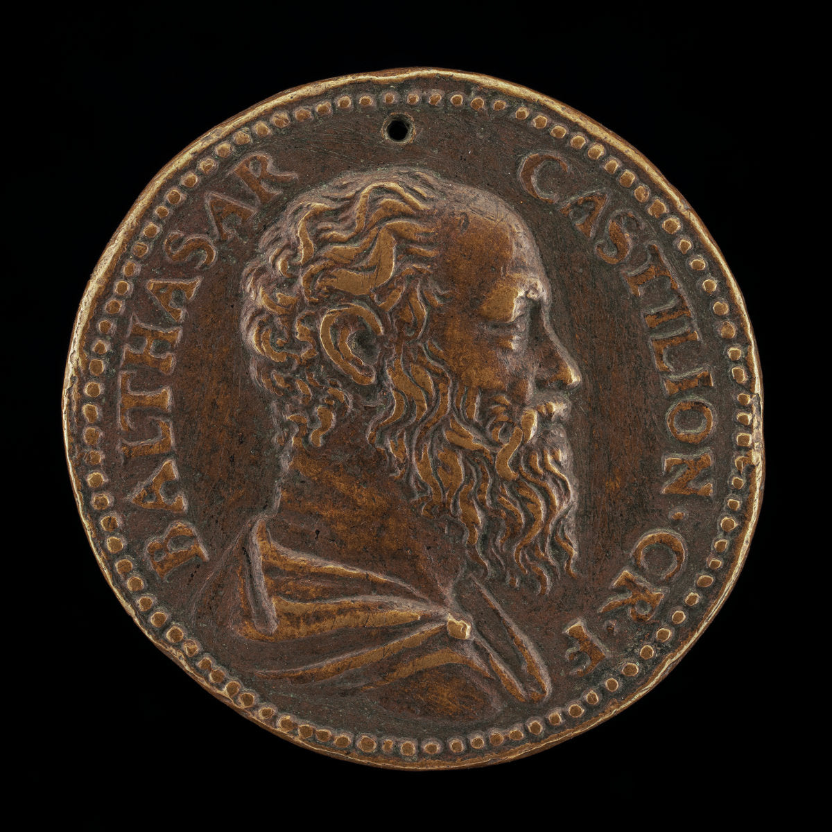 c. 1518 by Italian 16th Century (Baldassare Castiglione, 1478-1529, Author of "The Courtier" [obverse]), 16X12"(A3)Poster Print