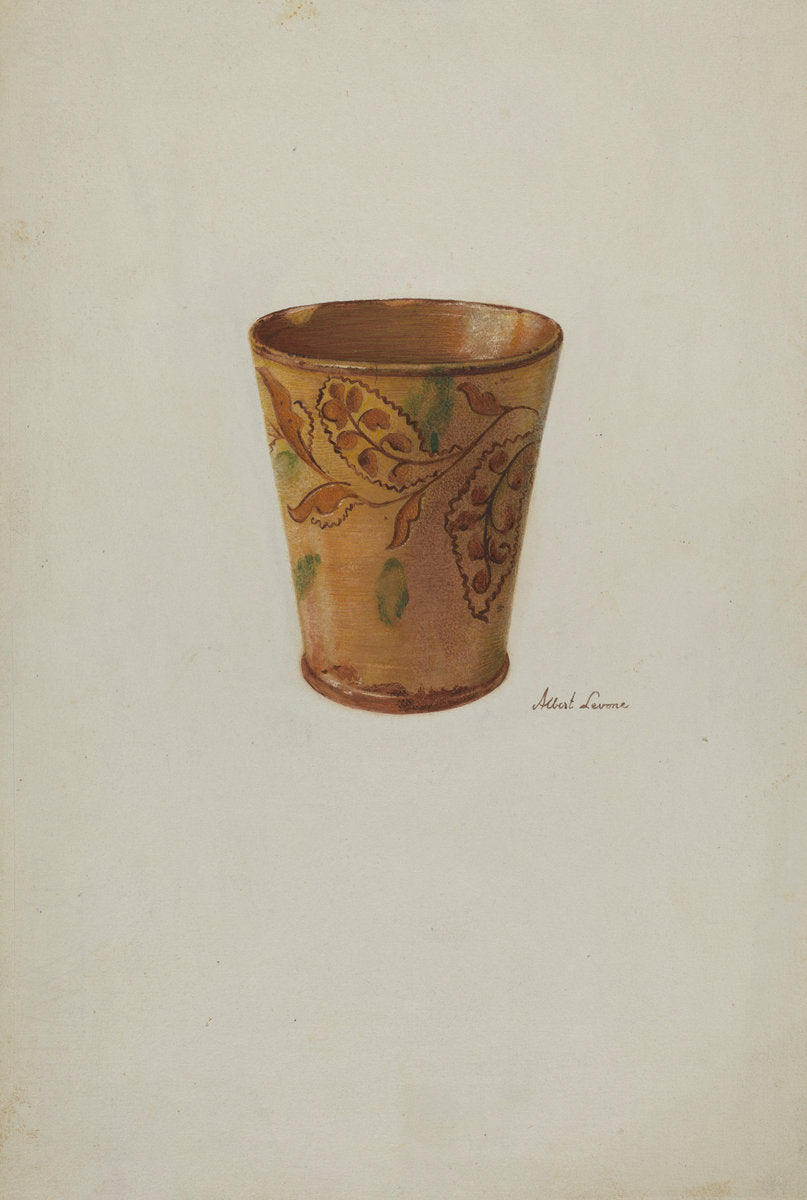Pa. German Cup by Albert Levone (American, active c. 1935), 16X12"(A3)Poster Print