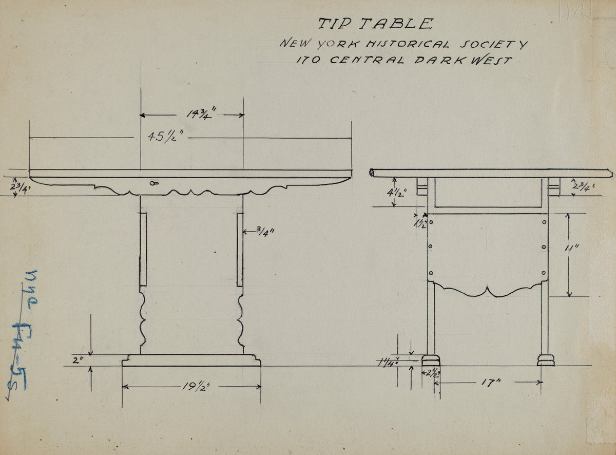 1935/1942 by American 20th Century (Tip Table), 16X12"(A3)Poster Print
