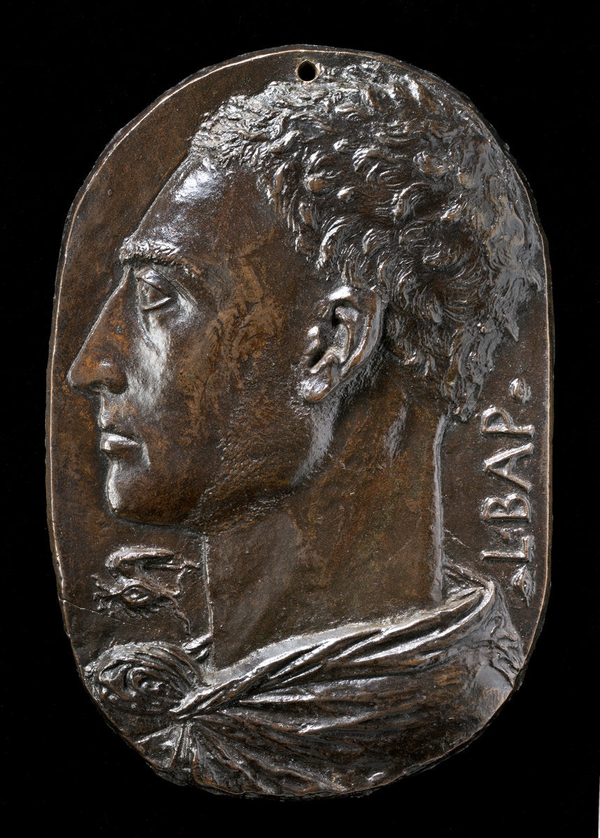 Self-Portrait by Leon Battista Alberti (Florentine, 1404 - 1472), 16X12"(A3)Poster Print