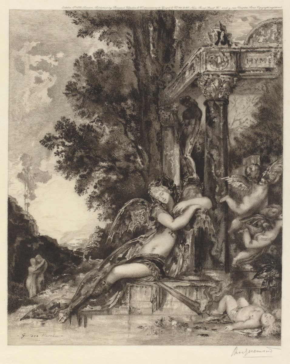 La dionade by Félix Bracquemond (French, 1833 - 1914), 16X12"(A3)Poster Print