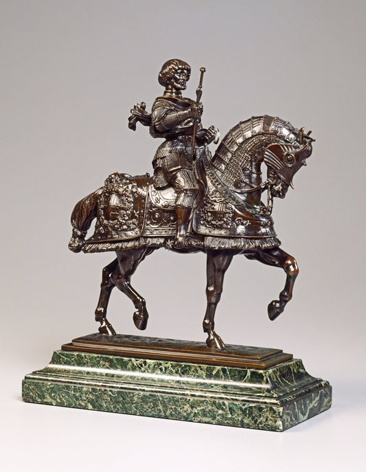 Gaston de Foix on Horseback by Antoine-Louis Barye (French, 1795 - 1875), 16X12"(A3)Poster Print