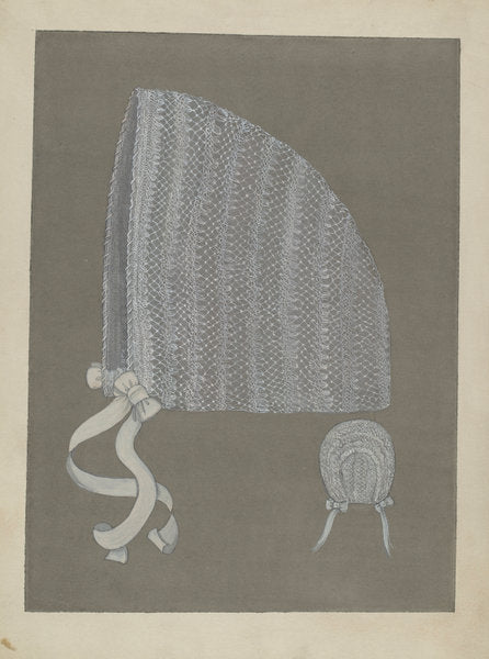 Baby's Cap by Sylvia De Zon (American, active c. 1935), 16X12"(A3)Poster Print