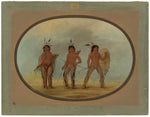 Three Cheyenne Warriors by George Catlin (American, 1796 - 1872), 16X12"(A3)Poster Print