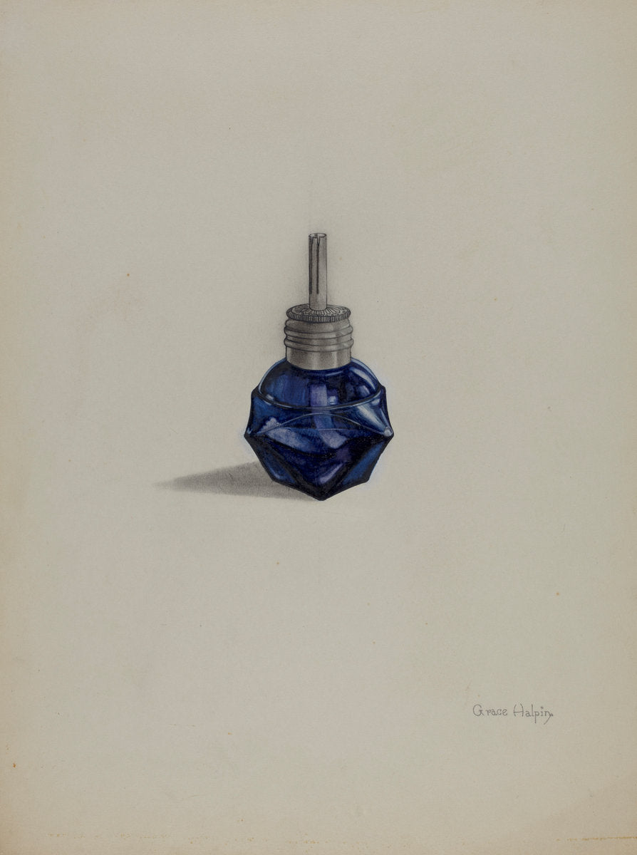 Lamp by Grace Halpin (American, active c. 1935), 16X12"(A3)Poster Print