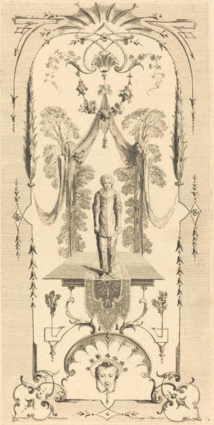 Gilles by Louis Crépy after Antoine Watteau (French, born c. 1680), 16X12"(A3)Poster Print