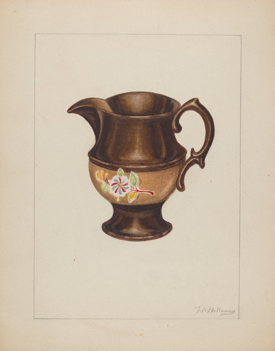 Small Pitcher by Thomas Holloway (American, active c. 1935), 16X12"(A3)Poster Print