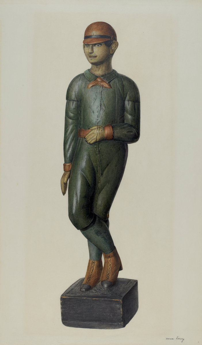 Baseball Player by Mina Lowry (American, 1894 - 1942), 16X12"(A3)Poster Print