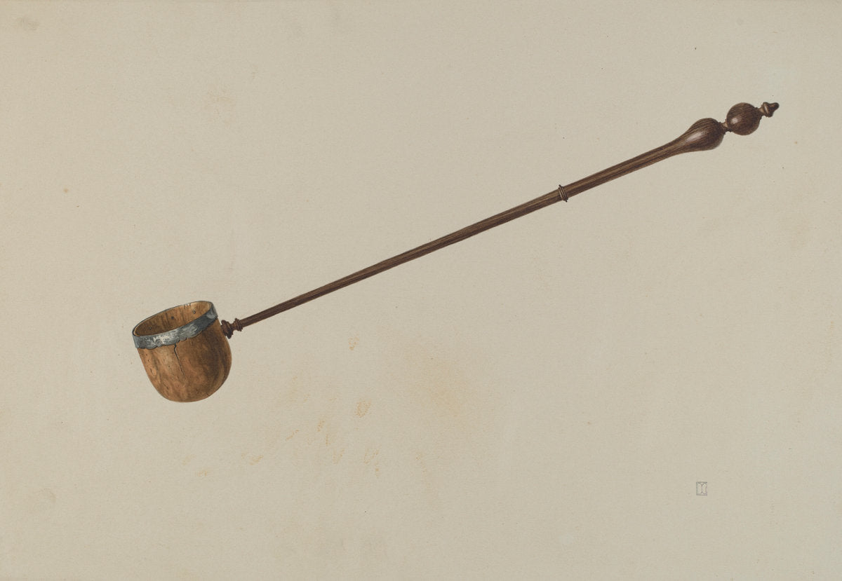 Toddy Ladle by Douglas Campbell (American, active c. 1935), 16X12"(A3)Poster Print