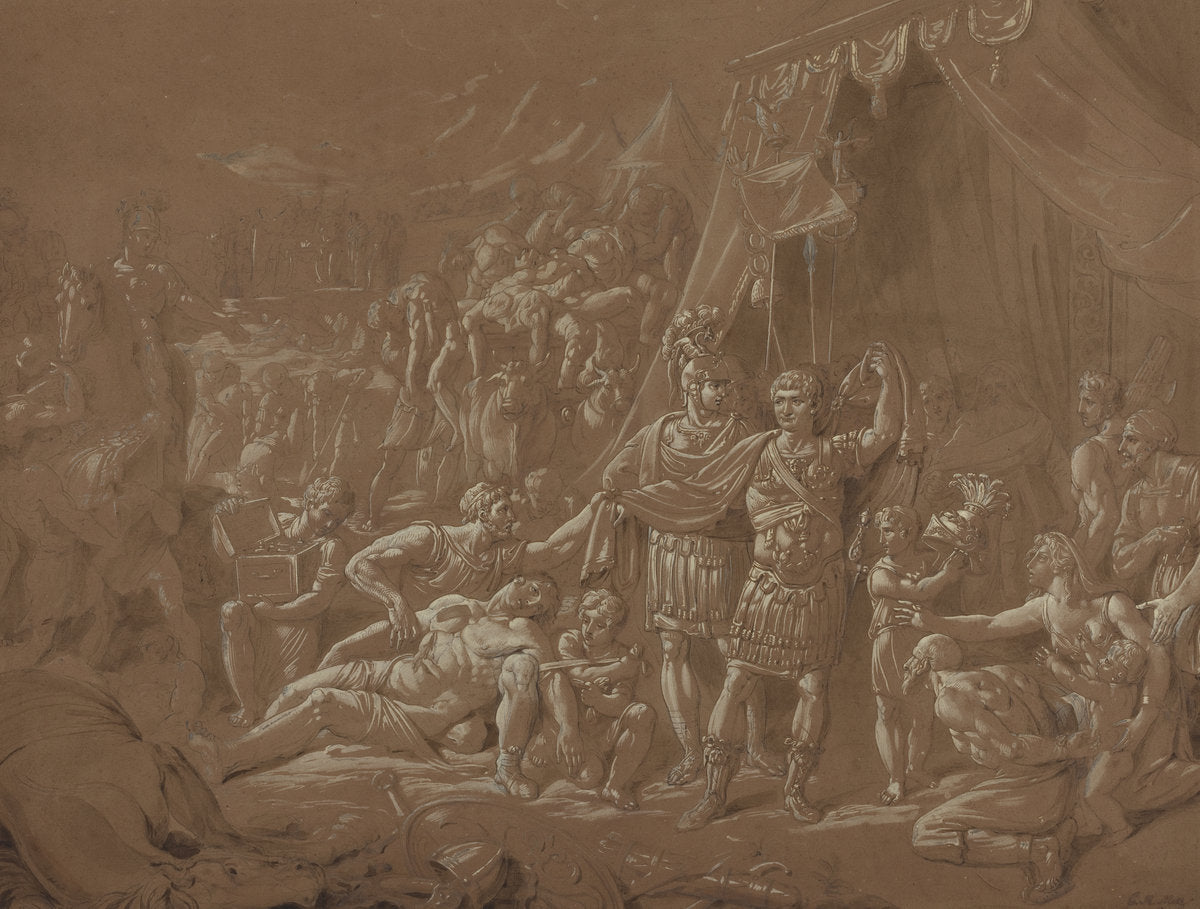 A Scene from the Life of Trajan by Conrad Metz (German, 1755 - 1827), 16X12"(A3)Poster Print