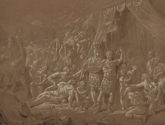 A Scene from the Life of Trajan by Conrad Metz (German, 1755 - 1827), 16X12"(A3)Poster Print