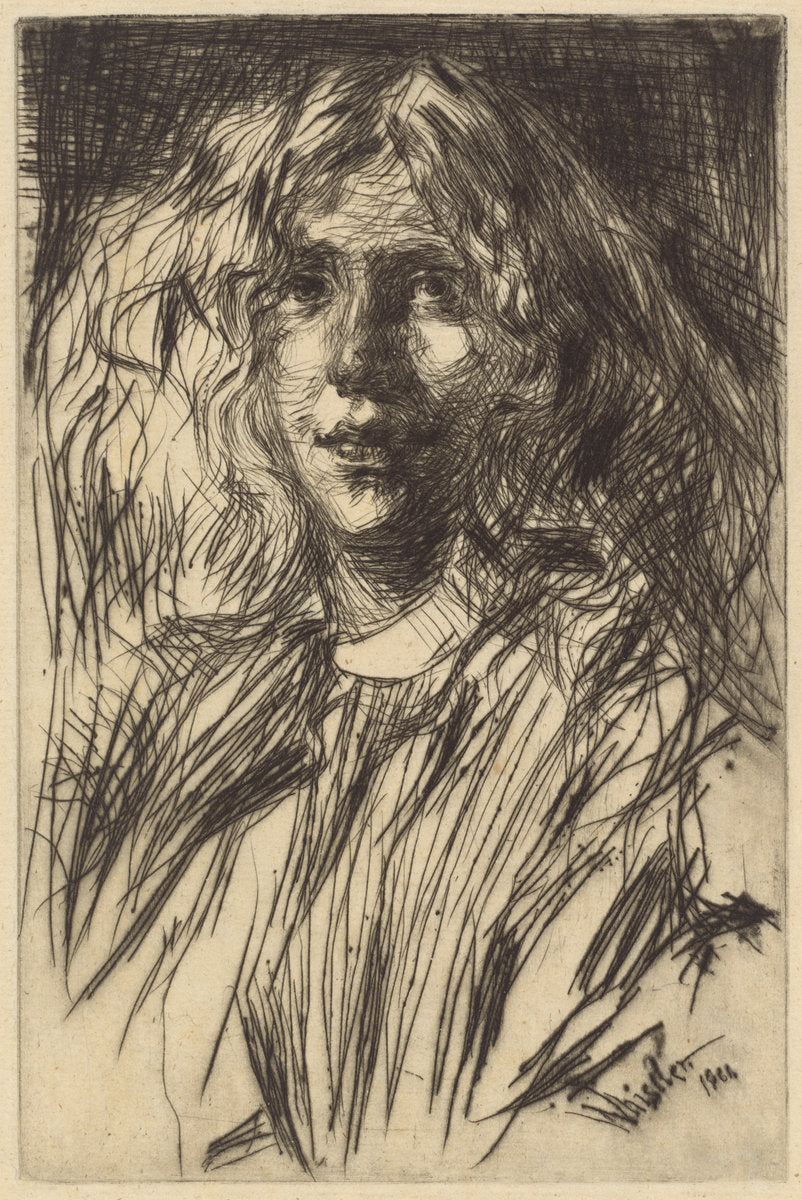Jo by James McNeill Whistler (American, 1834 - 1903), 16X12"(A3)Poster Print