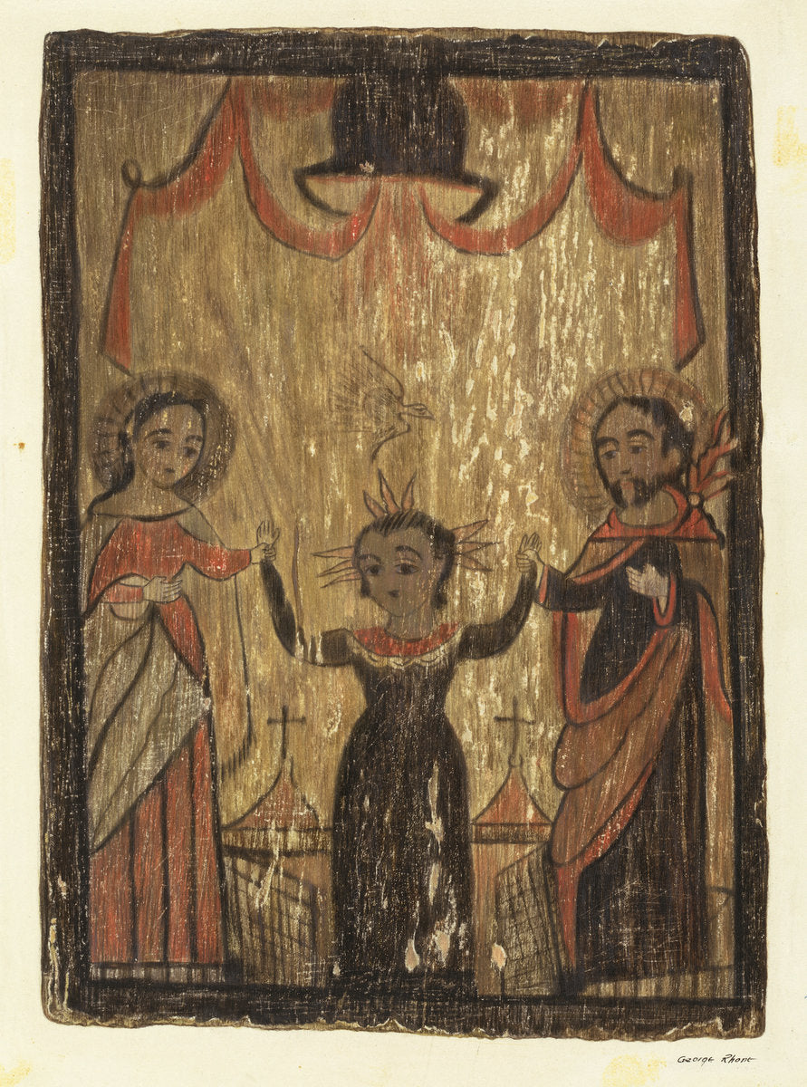 Retablo - The Holy Family by George E. Rhone (American, active c. 1935), 16X12"(A3)Poster Print