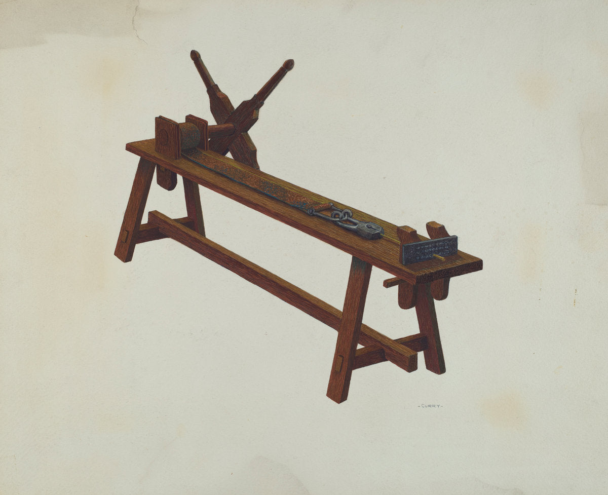 Jeweler's Wire Making Machine by Al Curry (American, active c. 1935), 16X12"(A3)Poster Print