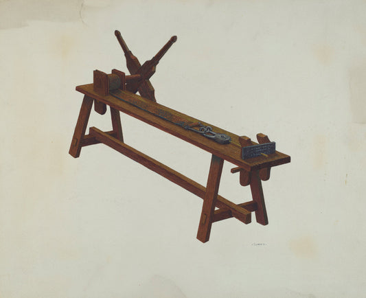 Jeweler's Wire Making Machine by Al Curry (American, active c. 1935), 16X12"(A3)Poster Print