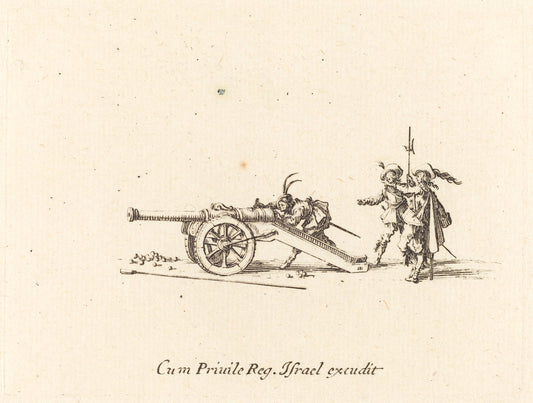 Loading the Cannon by Jacques Callot (French, 1592 - 1635), 16X12"(A3)Poster Print
