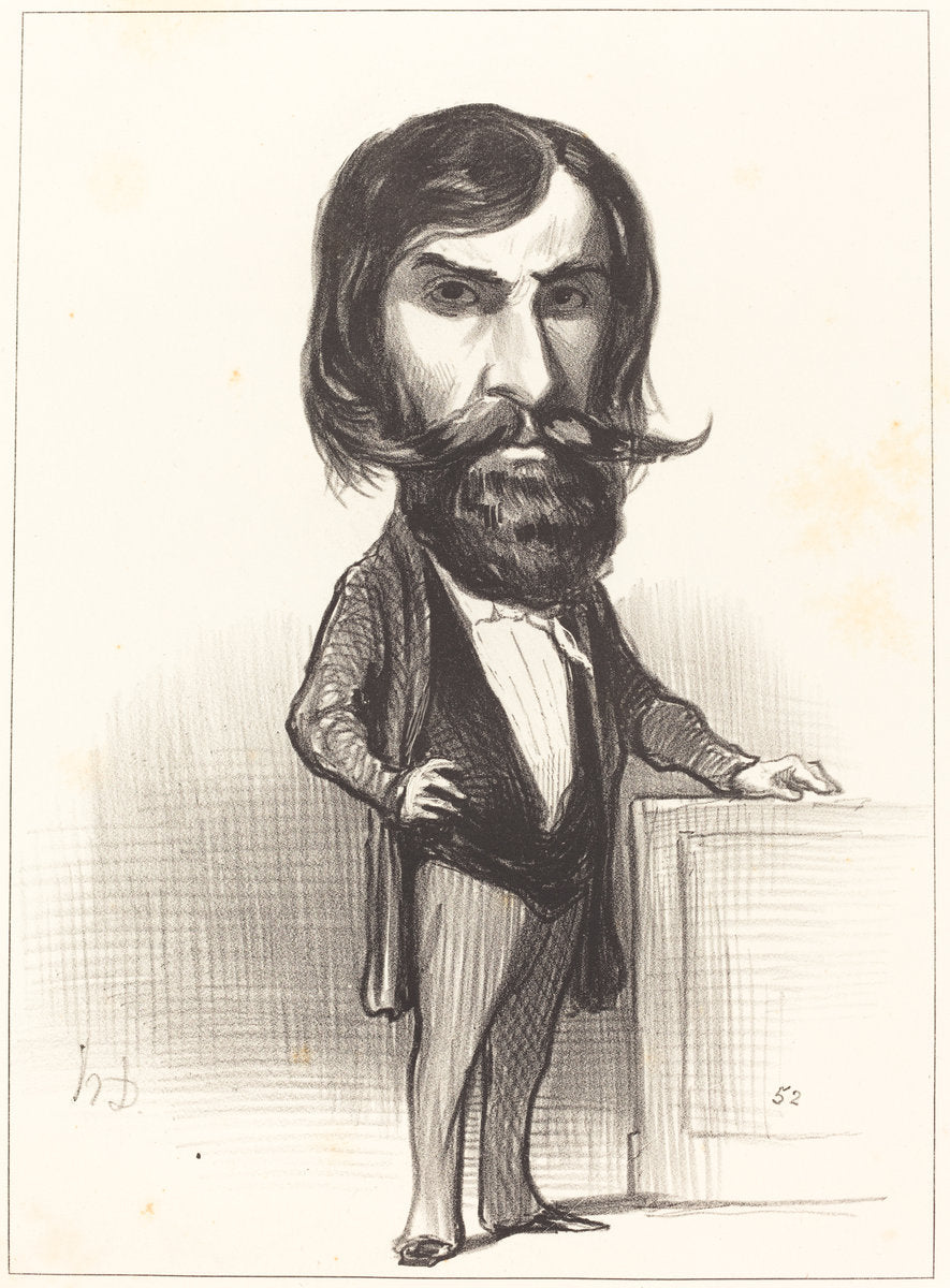 Ch. Ferdinand Gambon by Honoré Daumier (French, 1808 - 1879), 16X12"(A3)Poster Print