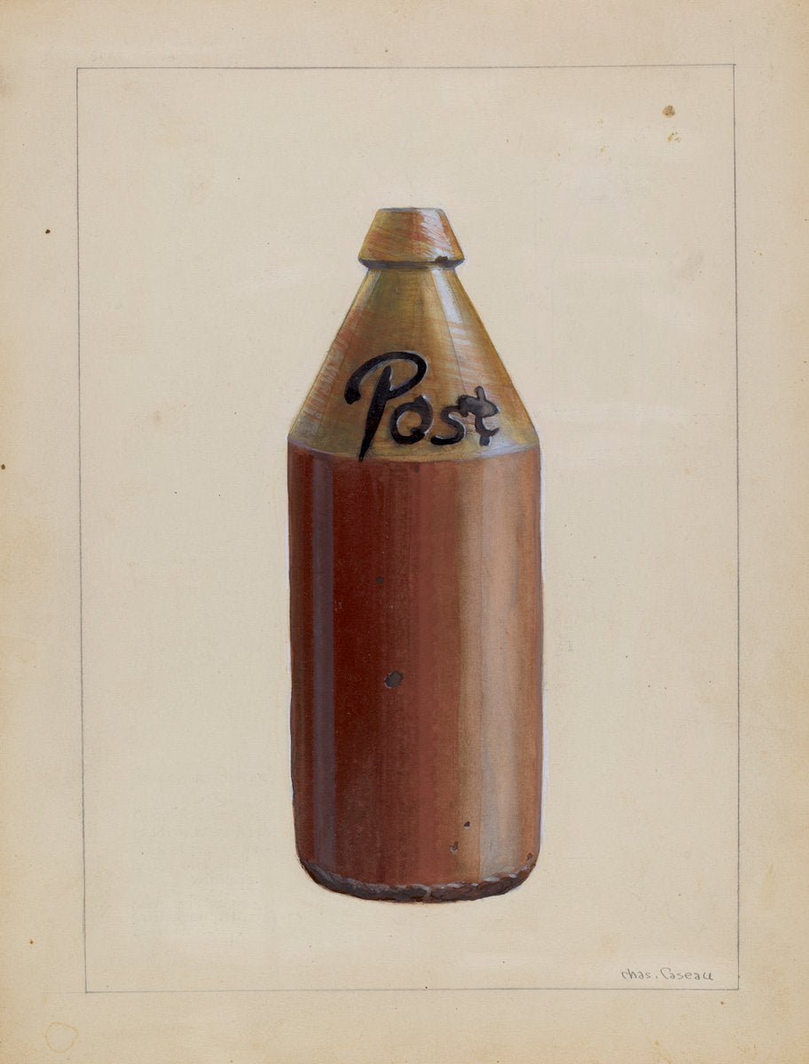Bottle, Root Beer by Charles Caseau (American, active c. 1935), 16X12"(A3)Poster Print
