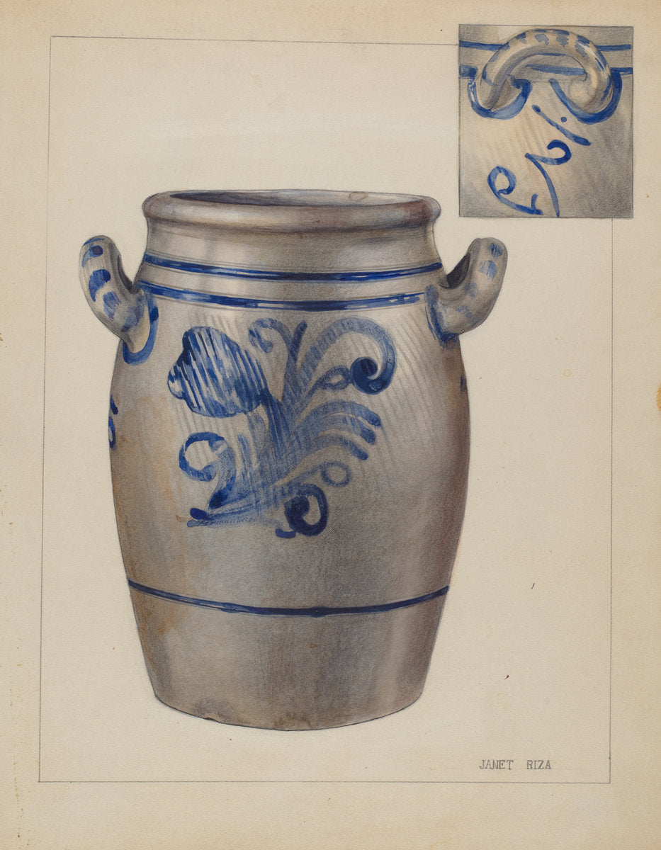 Jar by Janet Riza (American, active c. 1935), 16X12"(A3)Poster Print
