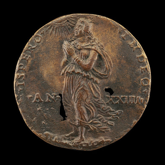 Nonnina Praying [reverse] by Attributed to Niccolò Fiorentino (Florentine, 1430 - 1514), 16X12"(A3)Poster Print