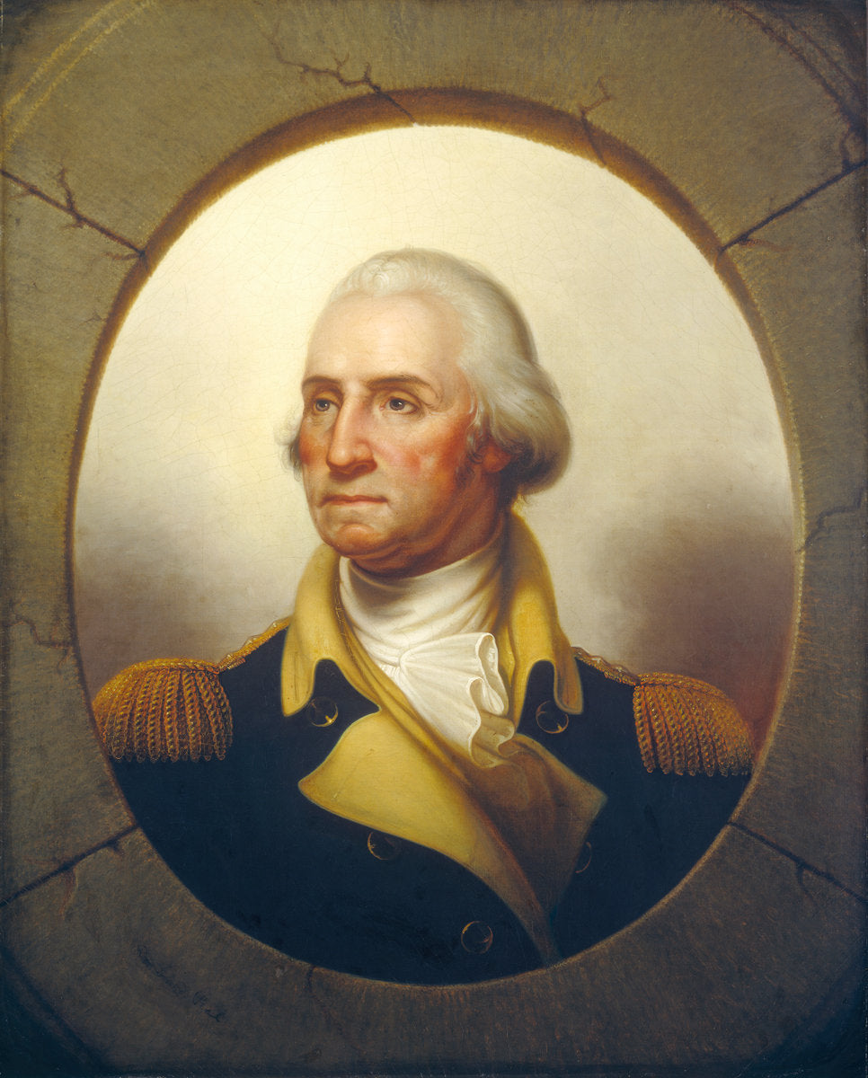 George Washington by Rembrandt Peale (American, 1778 - 1860), 16X12"(A3)Poster Print