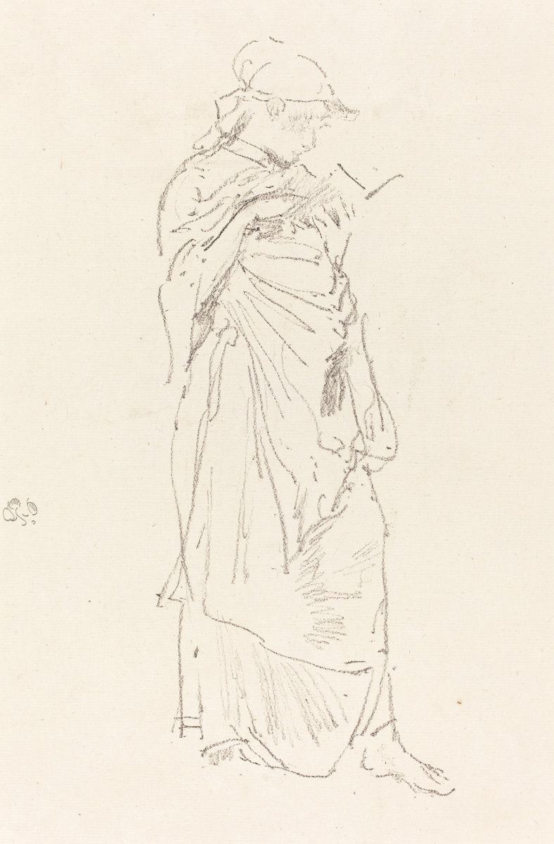 The Novel: Girl Reading by James McNeill Whistler (American, 1834 - 1903), 16X12"(A3)Poster Print