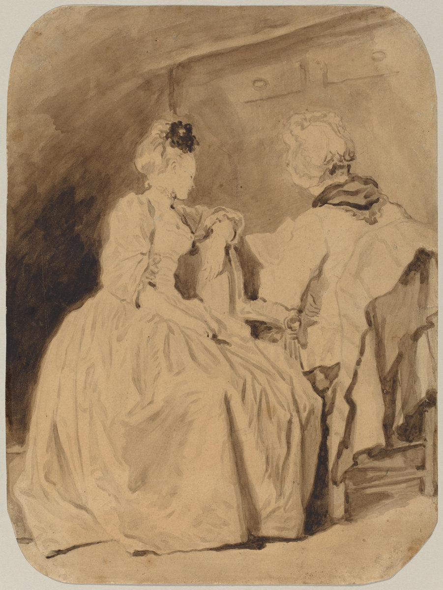 The Reading by Jean-Honoré Fragonard (French, 1732 - 1806), 16X12"(A3)Poster Print