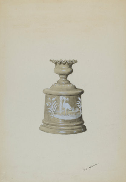 Trinket Box with Lid by Charles Moss (American, active c. 1935), 16X12"(A3)Poster Print