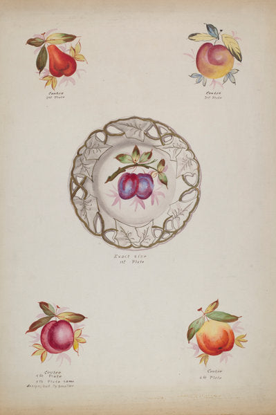Plates by J. Howard Iams (American, active c. 1935), 16X12"(A3)Poster Print