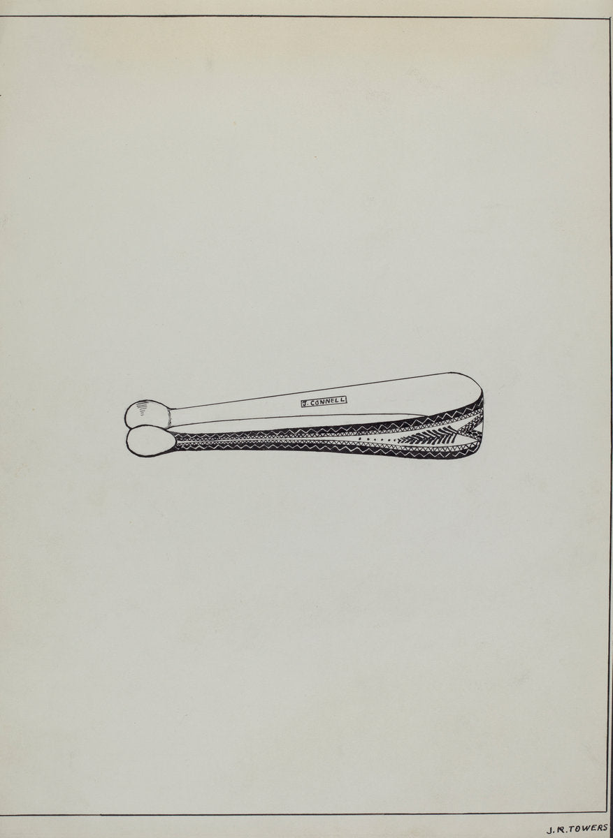 Silver Sugar Tongs by John R. Towers (American, active c. 1935), 16X12"(A3)Poster Print