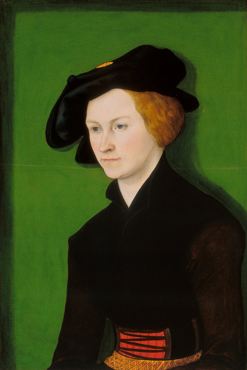 Portrait of a Woman by Lucas Cranach the Elder (German, 1472 - 1553), 16X12"(A3)Poster Print