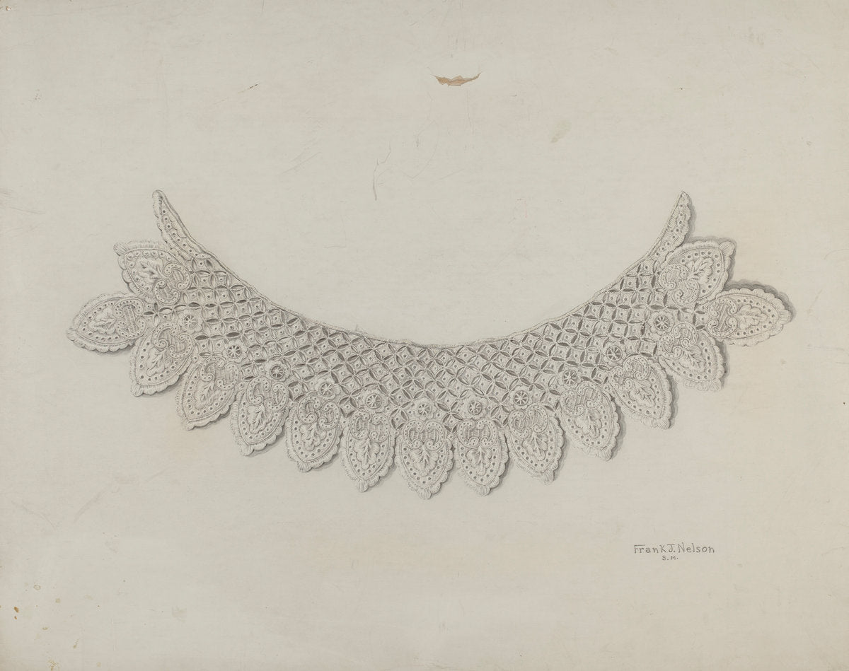 Lace Collar by Frank Nelson (American, active c. 1935), 16X12"(A3)Poster Print