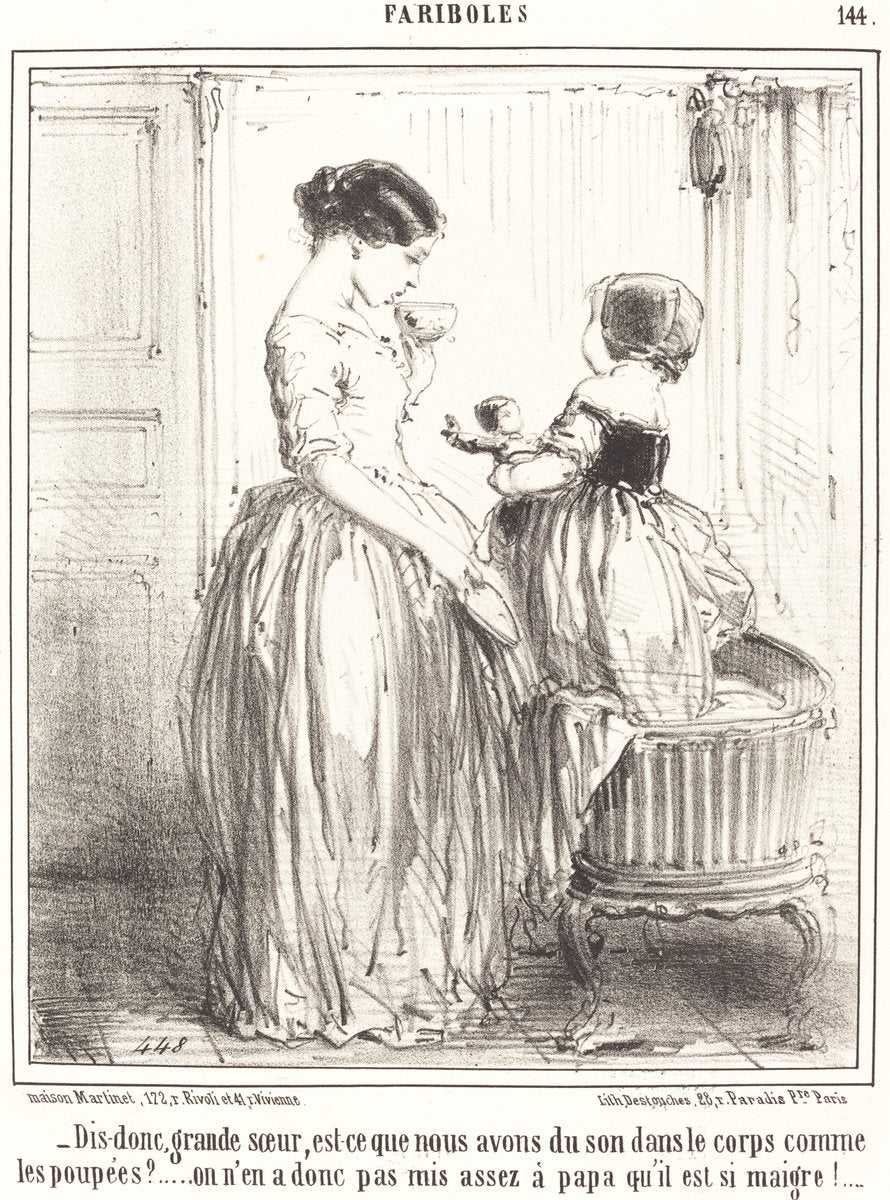 Dis-Donc, grande soeur... by Edouard de Beaumont (French, 1821 - 1888), 16X12"(A3)Poster Print