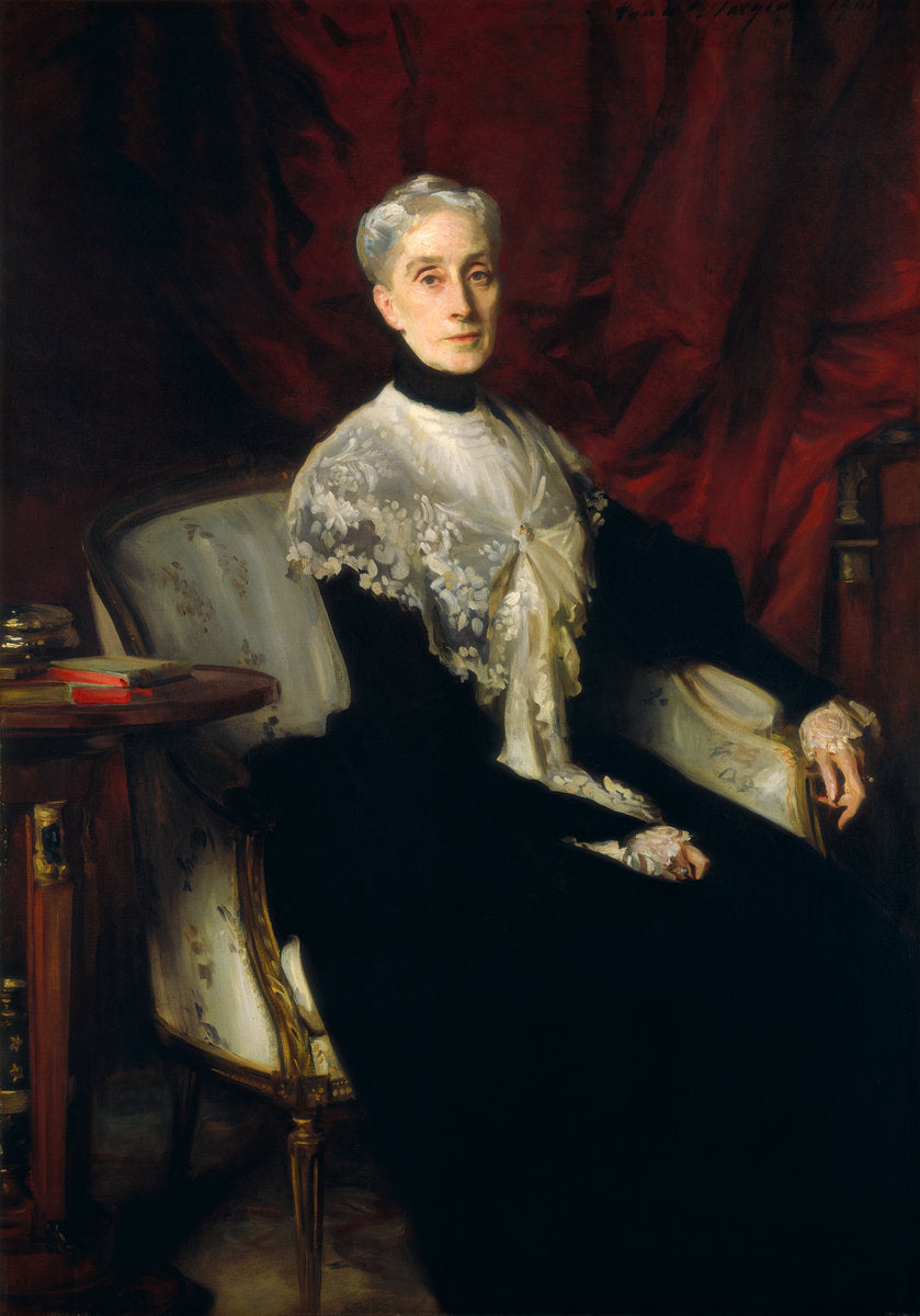 Ellen Peabody Endicott (Mrs. William Crowninshield Endicott) by John Singer Sargent (American, 1856 - 1925), 16X12"(A3)Poster Print