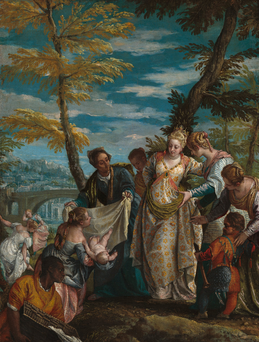 The Finding of Moses by Veronese (Venetian, 1528 - 1588), 16X12"(A3)Poster Print