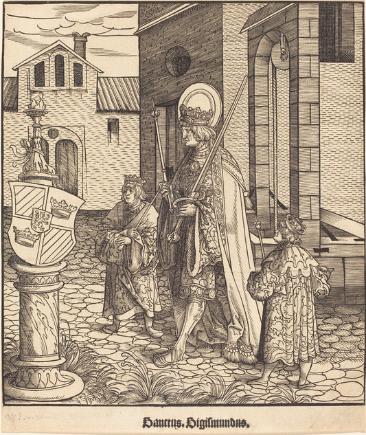 Saint Sigismundus by Leonhard Beck (German, c. 1480 - 1542), 16X12"(A3)Poster Print