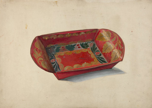 Tray by Myra Newswanger (American, active c. 1935), 16X12"(A3)Poster Print