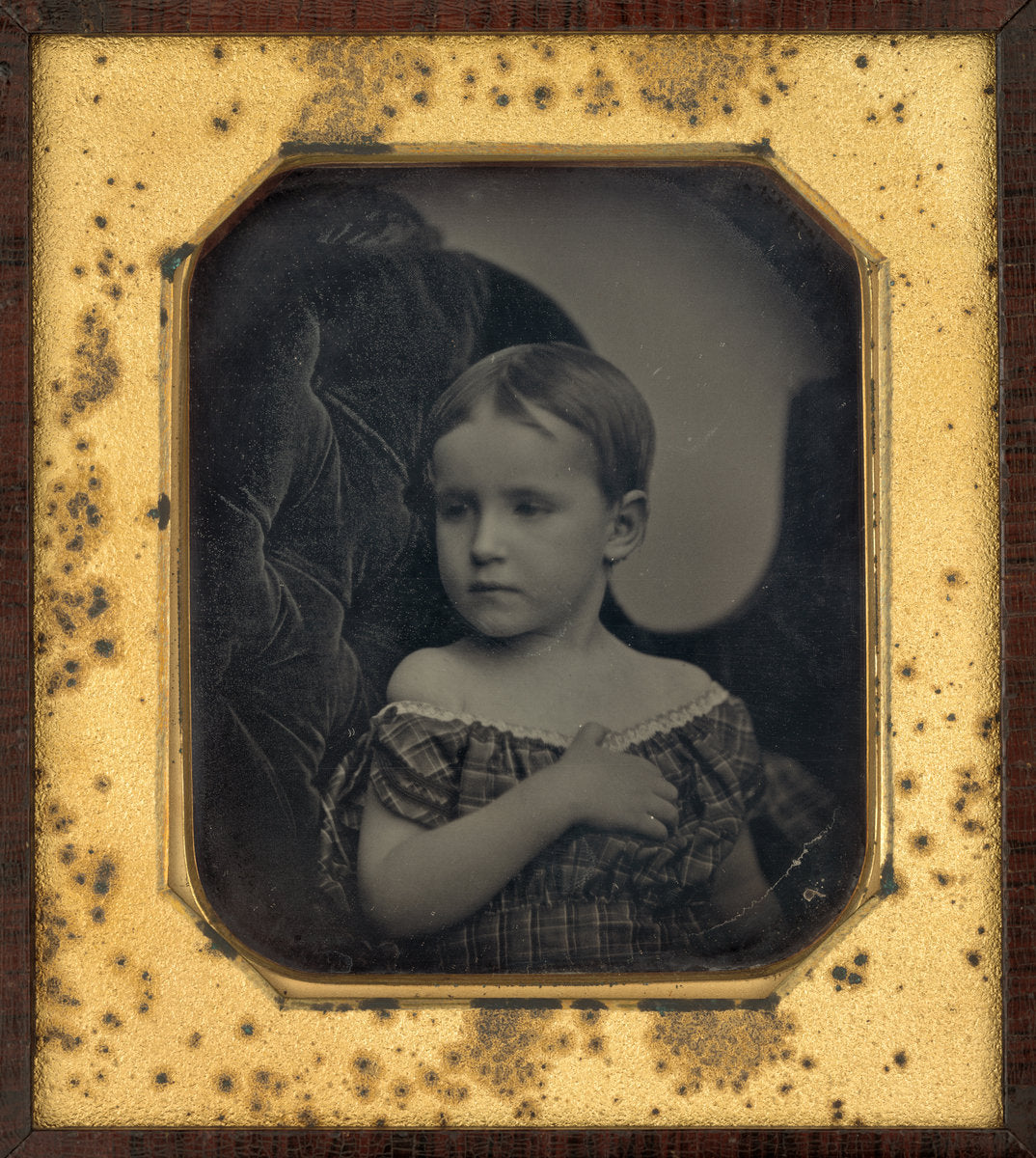 Portrait of a Child by Albert Sands Southworth and Josiah Johnson Hawes (American, 1811 - 1894), 16X12"(A3)Poster Print