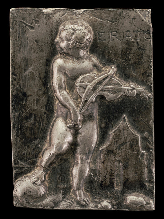 A Putto Symbolizing the Muse Erato by Attributed to Peter Flötner (German, c. 1485 - 1546), 16X12"(A3)Poster Print