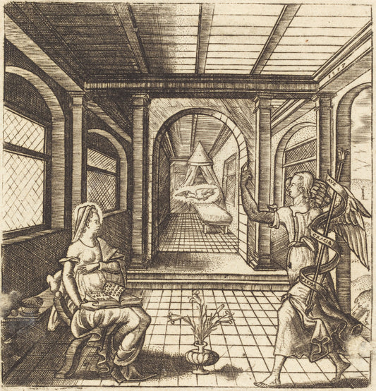 The Annunciation by Léonard Gaultier (French, 1561 - 1641), 16X12"(A3)Poster Print
