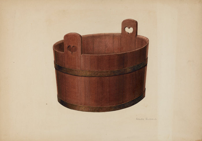 Milk Tub by Ralph Russell (American, active c. 1935), 16X12