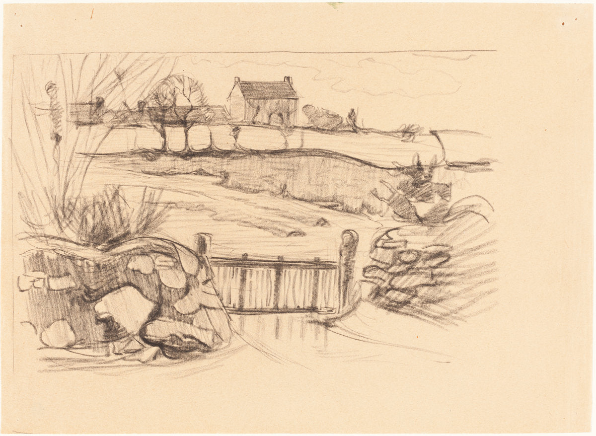 Gate to the Farmhouse, Pont-Aven by Robert Polhill Bevan (British, 1865 - 1925), 16X12"(A3)Poster Print