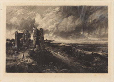 Hadleigh Castle by David Lucas after John Constable (British, 1802 - 1881), 16X12"(A3)Poster Print