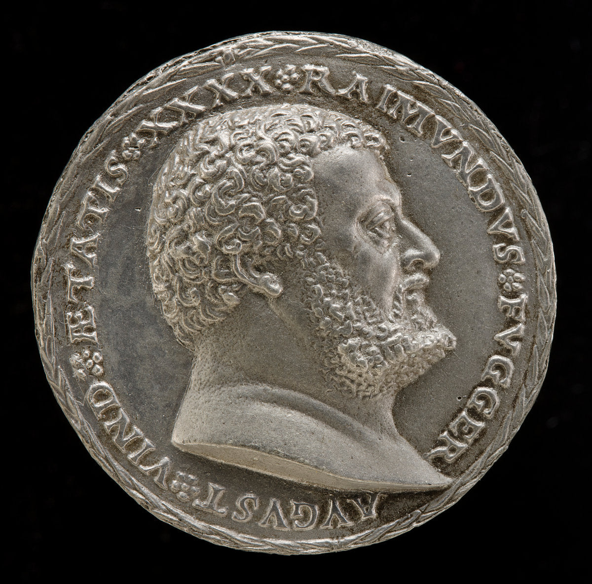 Raymund Fugger, 1489-1535, Scholar and Patron of the Arts [obverse] by Matthes Gebel (German, c. 1500 - 1574), 16X12"(A3)Poster Print