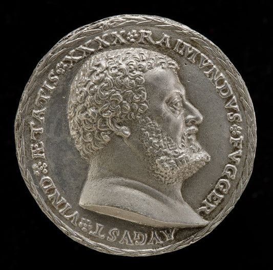 Raymund Fugger, 1489-1535, Scholar and Patron of the Arts [obverse] by Matthes Gebel (German, c. 1500 - 1574), 16X12"(A3)Poster Print