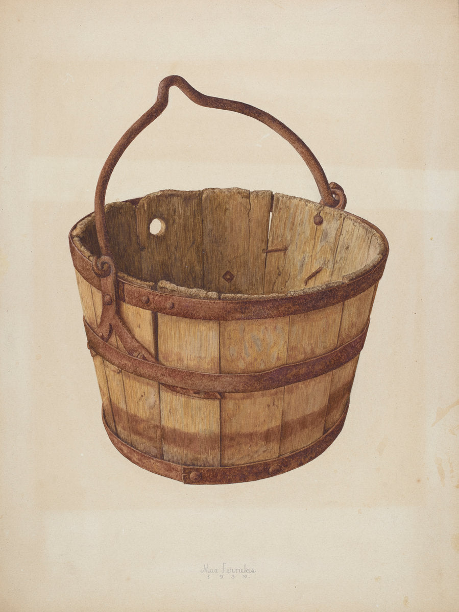 Miner's Ore Bucket by Max Fernekes (American, 1905 - 1984), 16X12"(A3)Poster Print