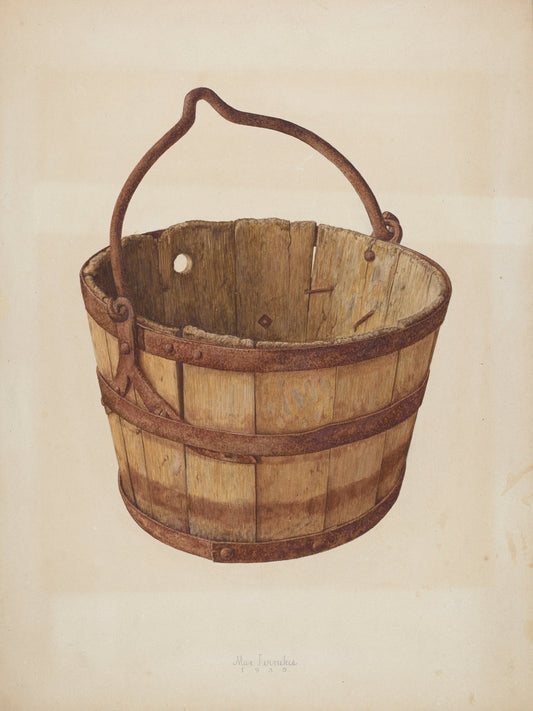 Miner's Ore Bucket by Max Fernekes (American, 1905 - 1984), 16X12"(A3)Poster Print